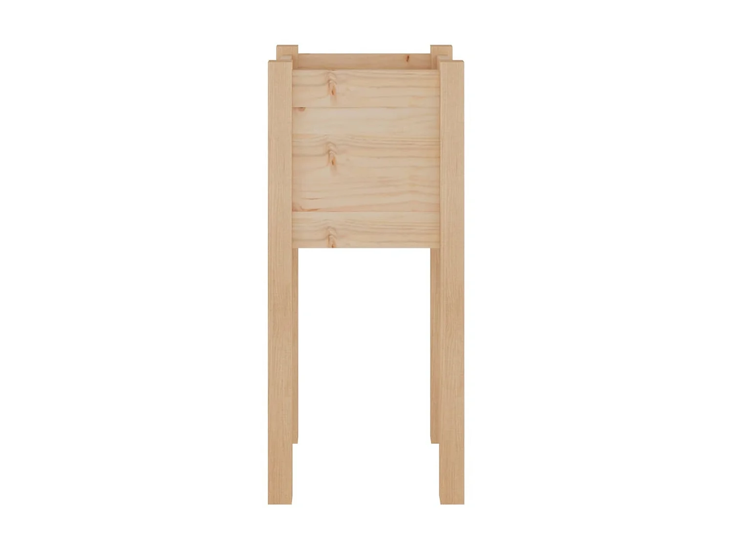 Jardinières d'extérieur 2 pcs 31x31x70 cm bois de pin massif BE2397