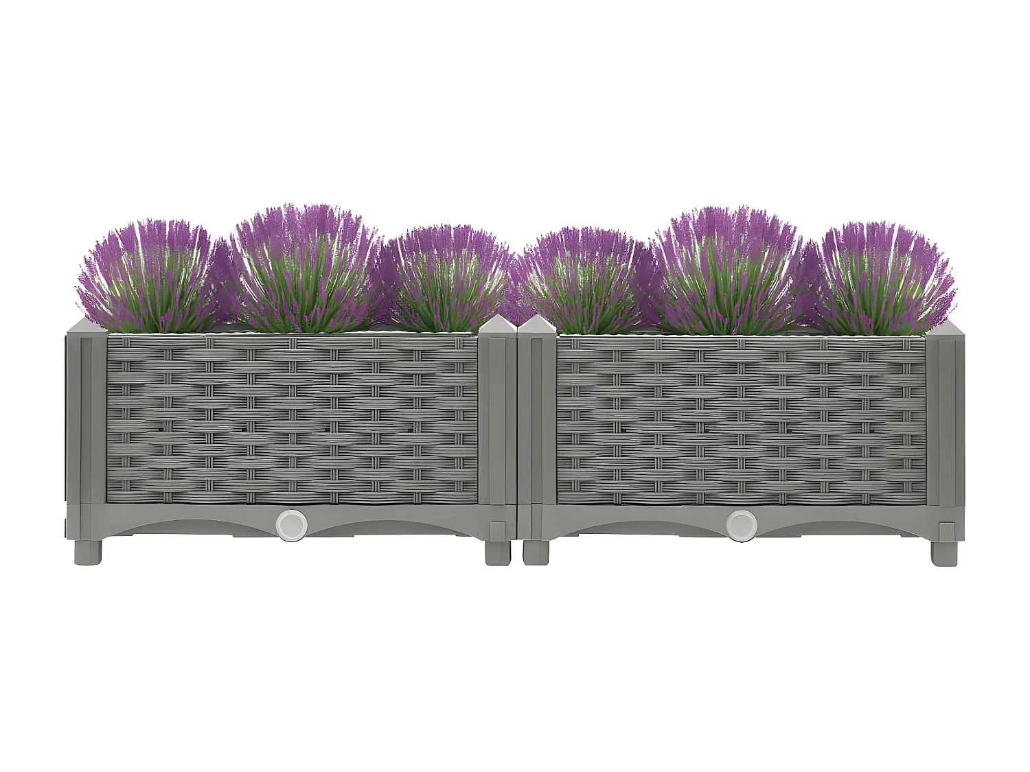 Jardinera polipropileno 80x40x23 cm ES42944