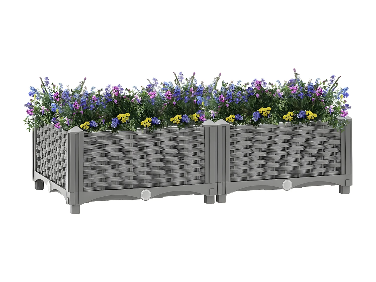 Jardinera polipropileno 80x40x23 cm ES42944