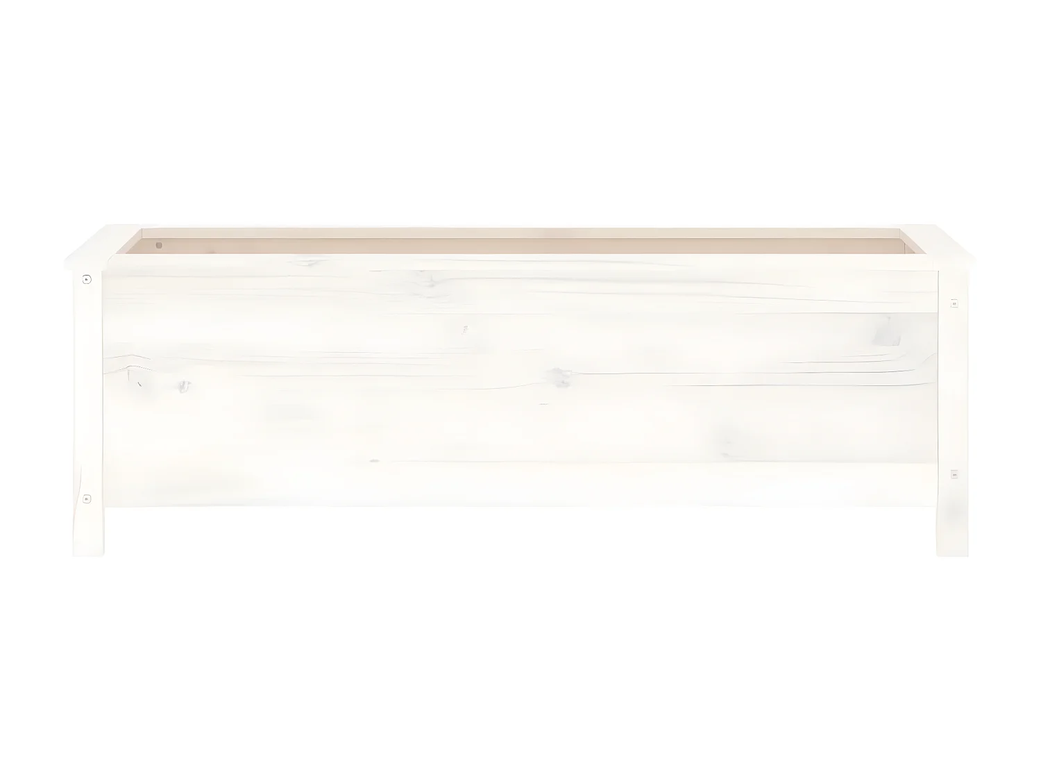 Jardinera elevado de jardín madera de pino blanco 119,5x40x39 cm ES24769