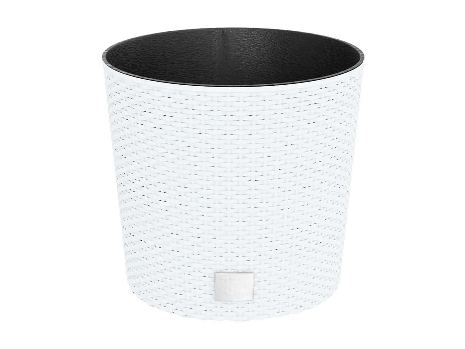 Jardinière et intérieur amovible blanc 15 /15,3 L rotin PP BE6393