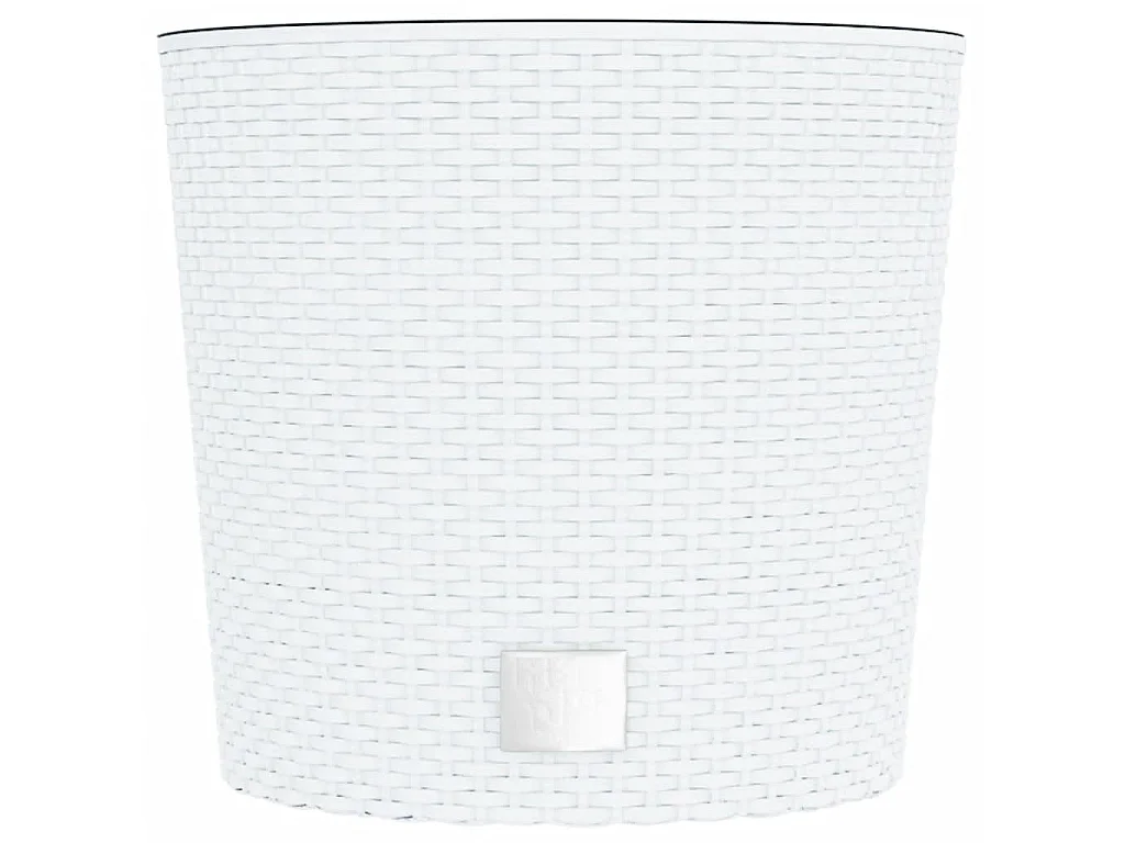 Jardinière et intérieur amovible blanc 15 /15,3 L rotin PP BE6393