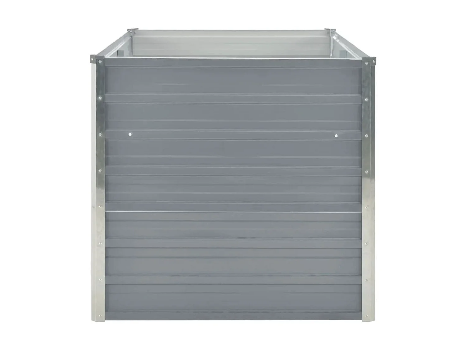 Jardinière 160 x 80 x 77 cm Gris Acier galvanisé BE2174