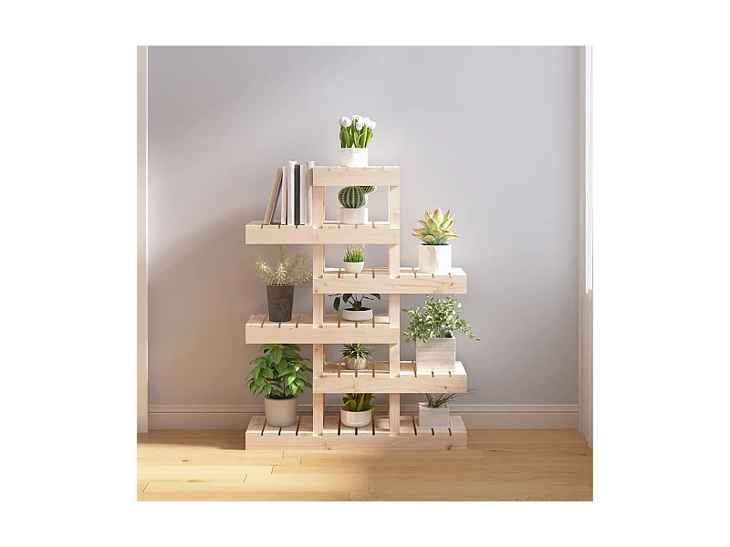 Suporte para plantas 85x25x109,5 cm pinho maciço PT343659