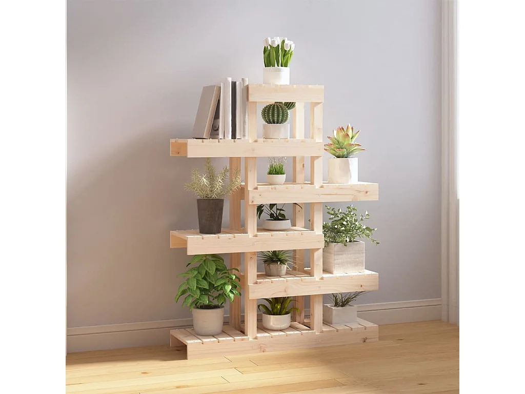Suporte para plantas 85x25x109,5 cm pinho maciço PT343659