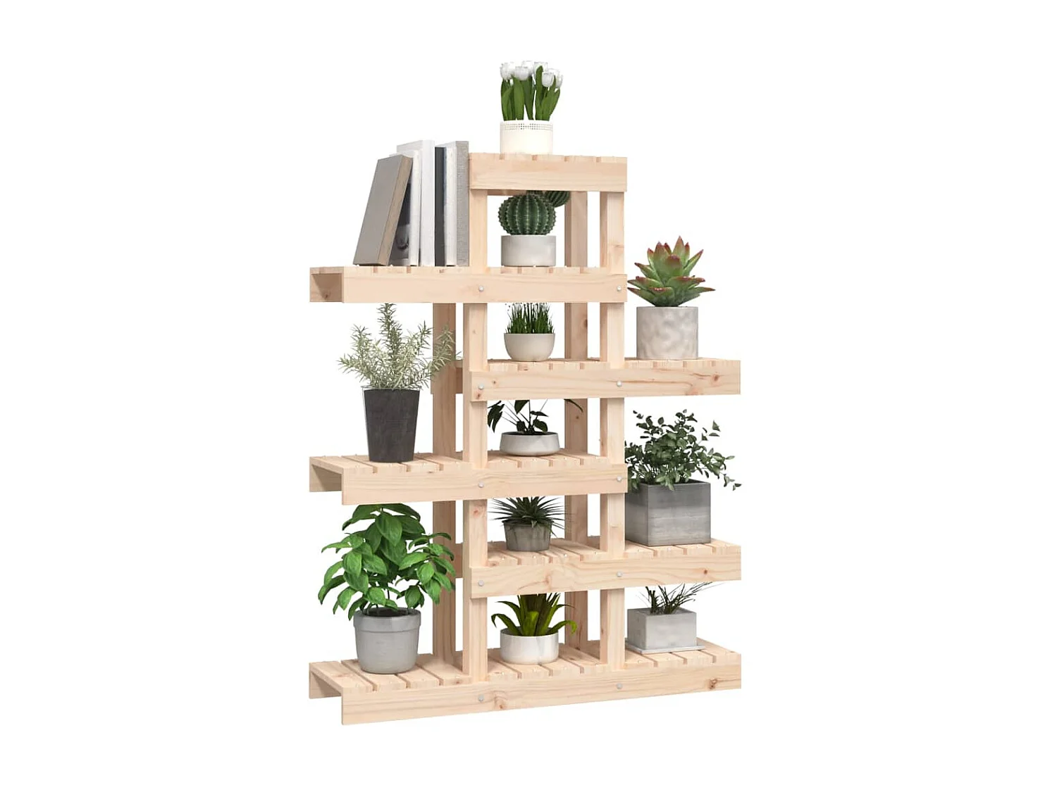 Jardinière Support à plantes 85x25x109,5 cm Bois massif de pin BE1241