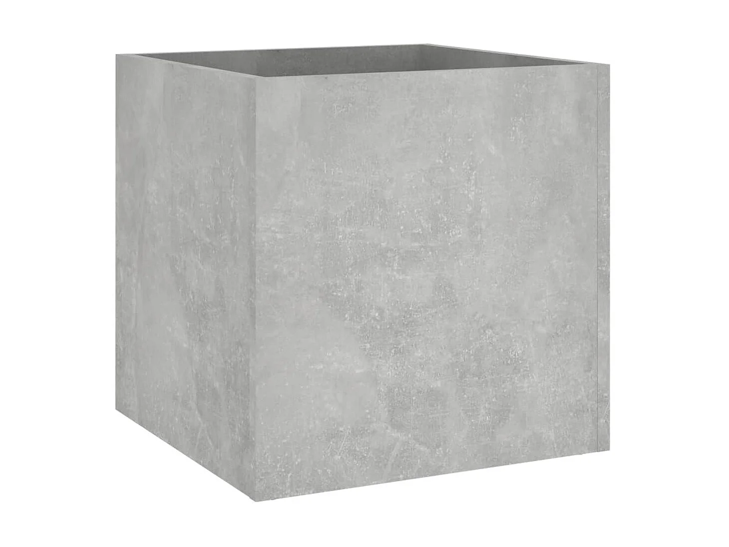 Jardinière Gris béton 40x40x40 cm Bois d'ingénierie BE9099