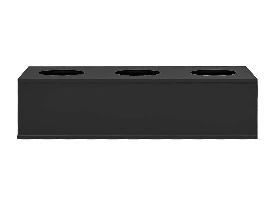 Floreira para escritórios 90x40x23 cm aço antracite PT511689