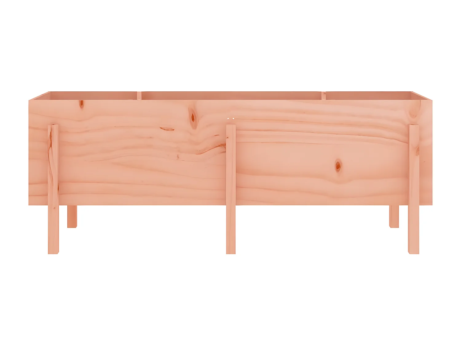 Jardinera elevado jardín madera maciza abeto Douglas 160x50x57 cm ES40152