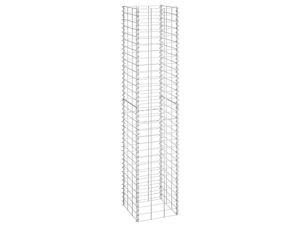 Canteiro/gabião elevado 3 pcs 30x30x150 cm ferro PT412536
