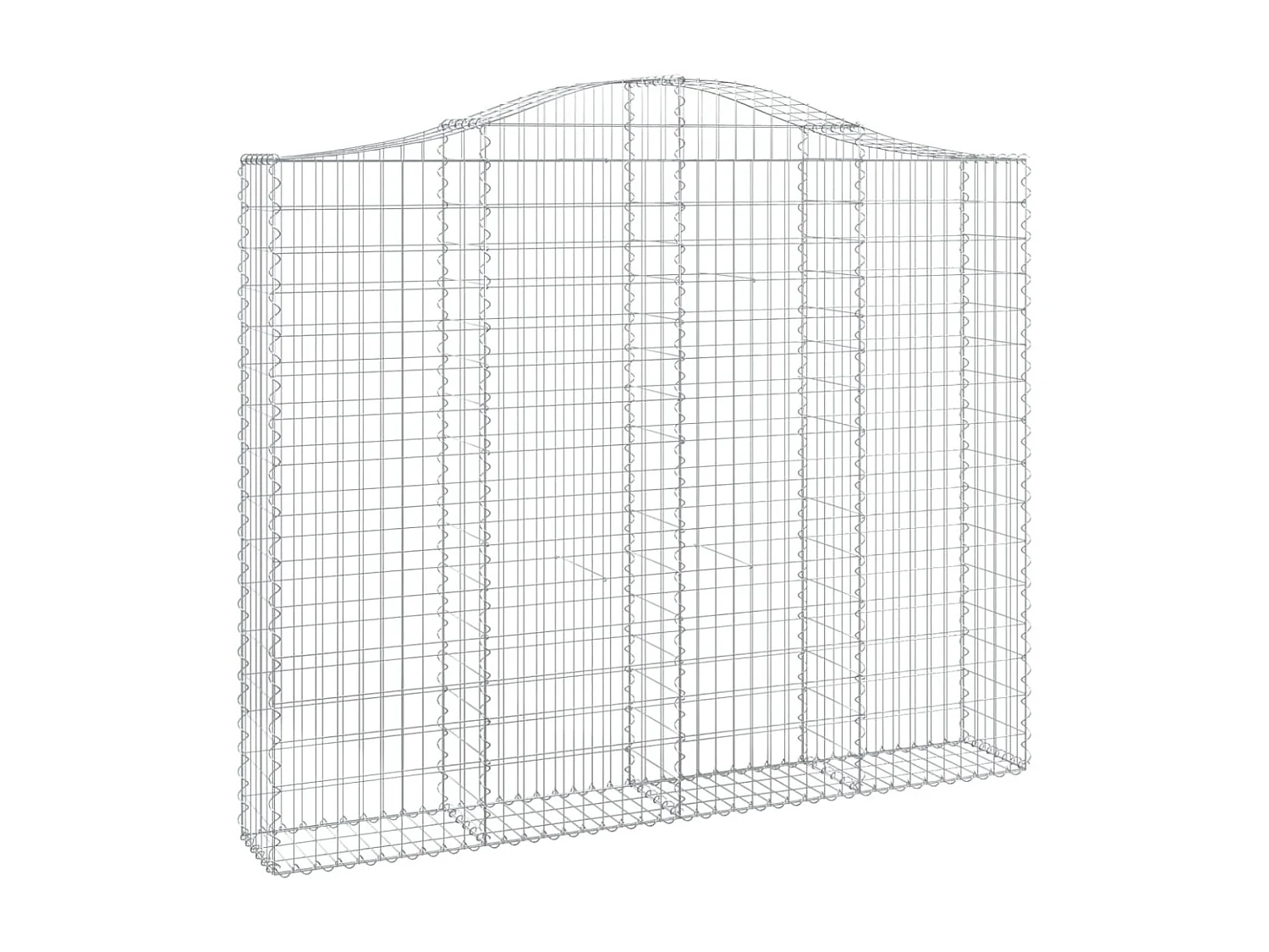 Cesto gabião arqueado 200x30x160/180 cm ferro galvanizado PT902897