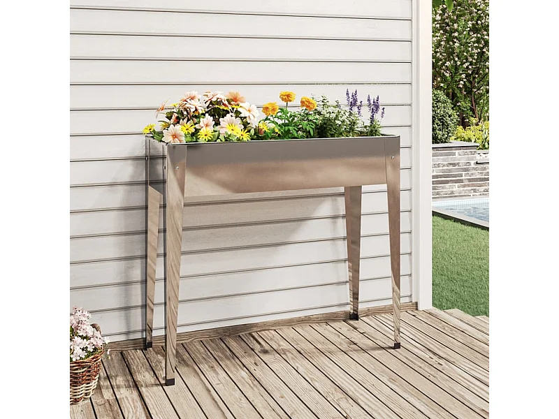 Jardinière 100,5x40,5x90 cm Acier galvanisé BE7620