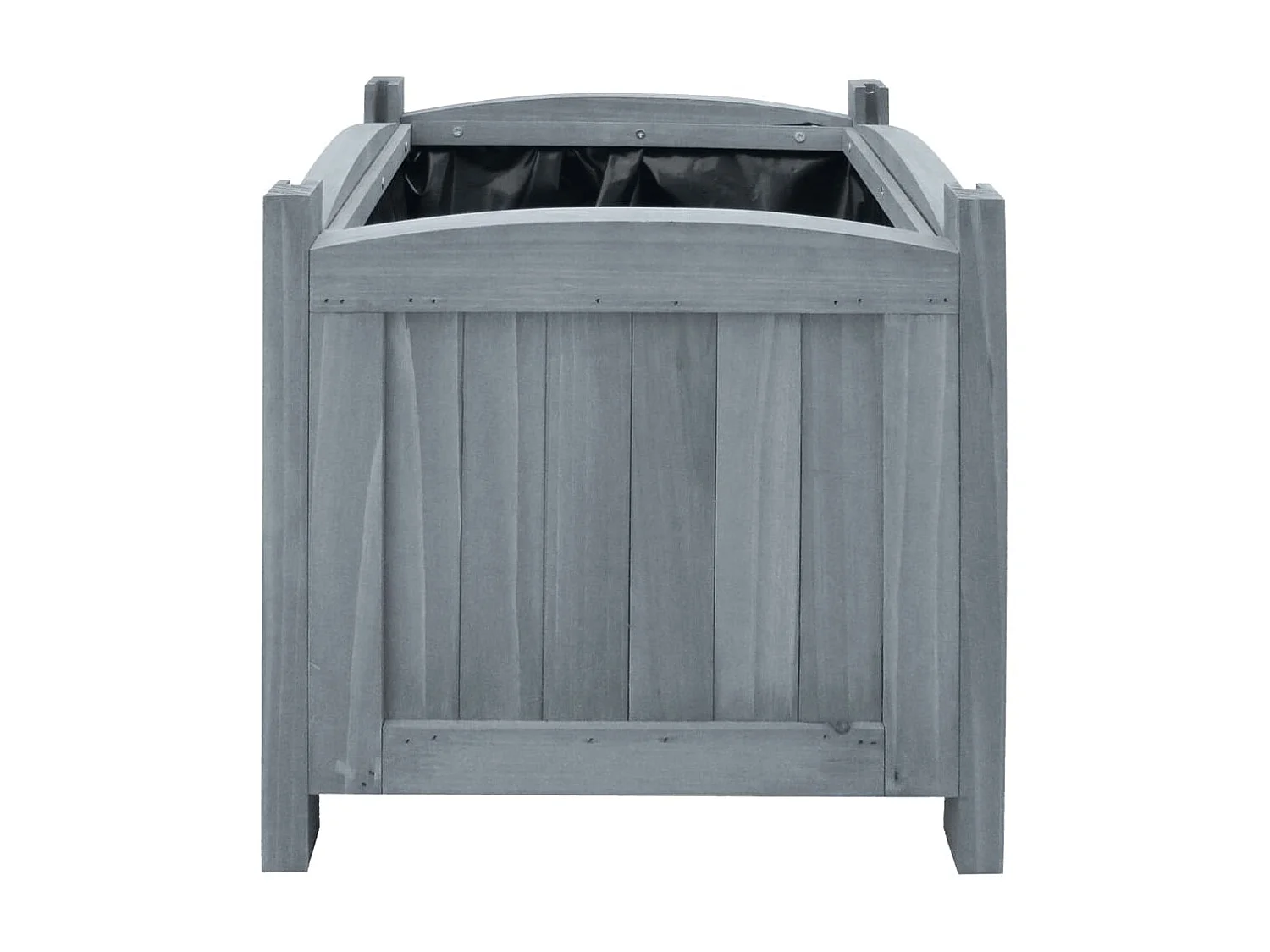 Jardineras de jardín 2 uds madera maciza abeto 30x30x30 cm ES22819