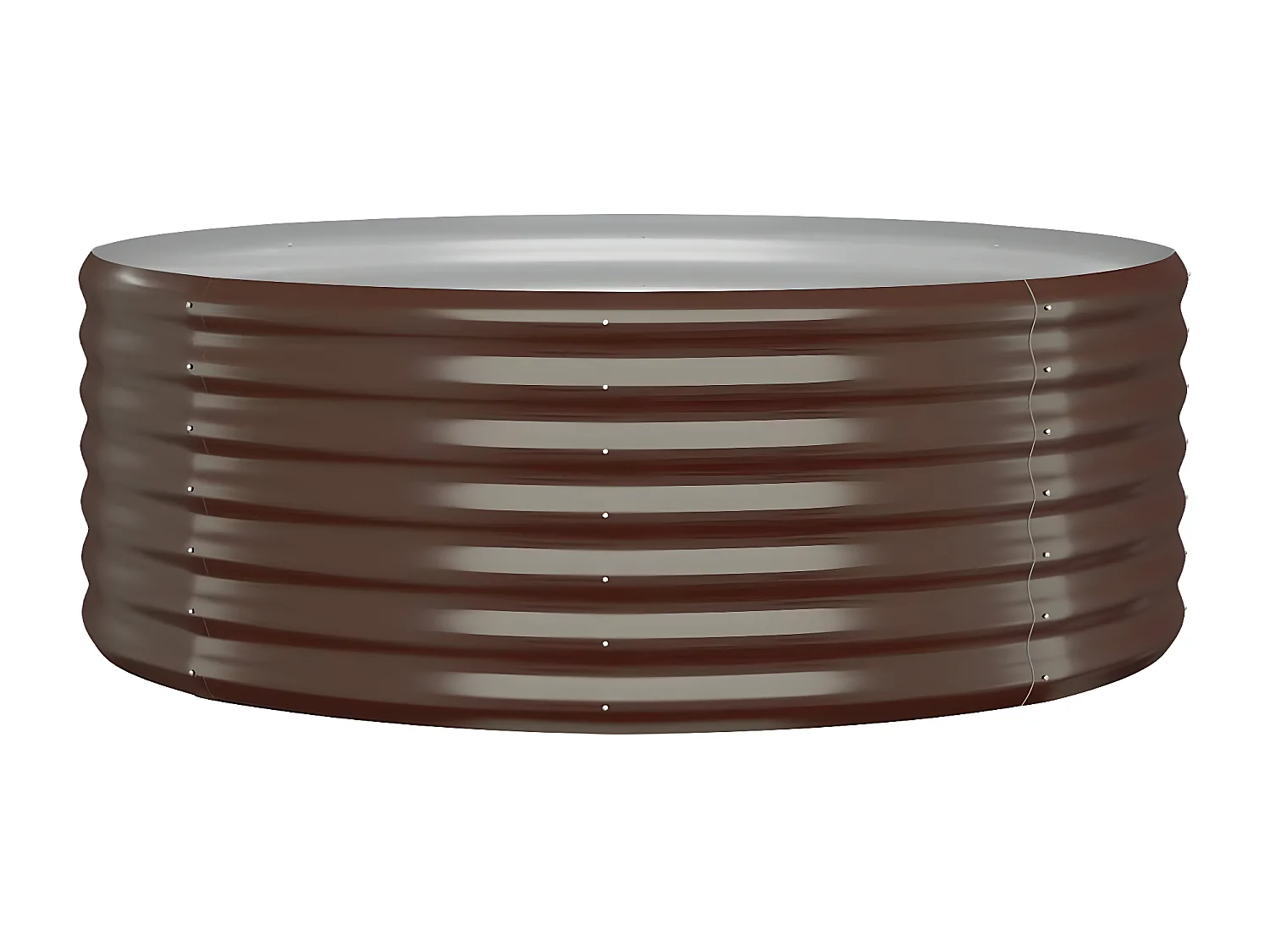 Jardinière Lit surélevé de jardin Acier enduit de poudre marron BE1244