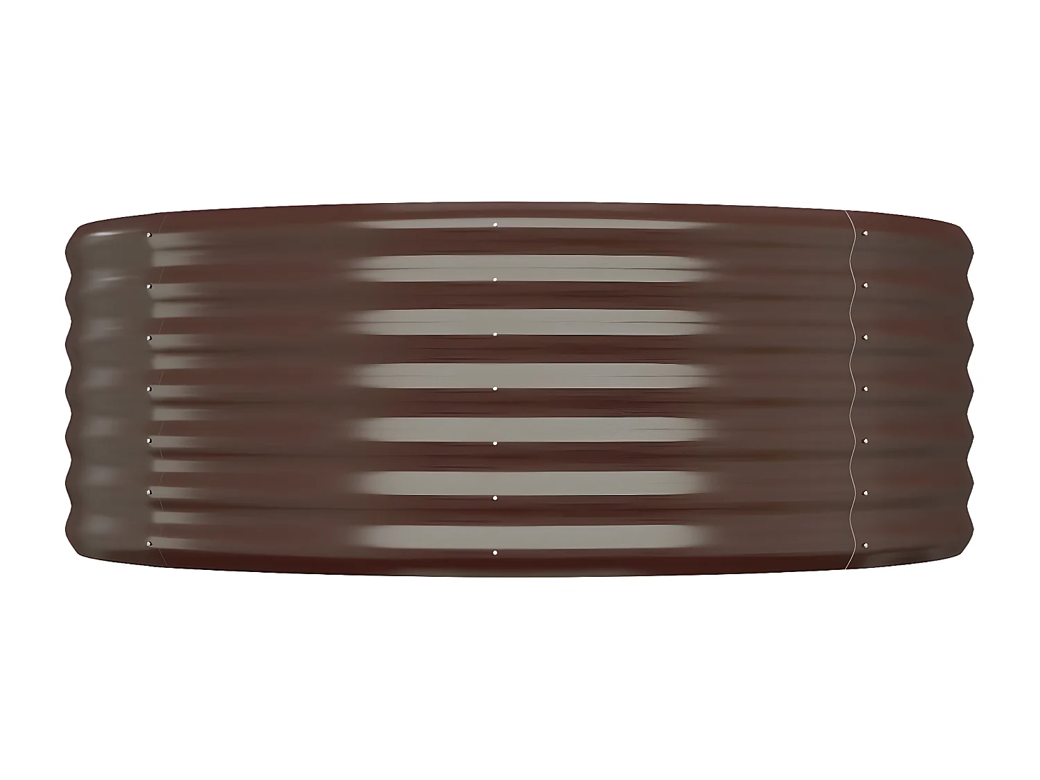 Jardinière Lit surélevé de jardin Acier enduit de poudre marron BE1244