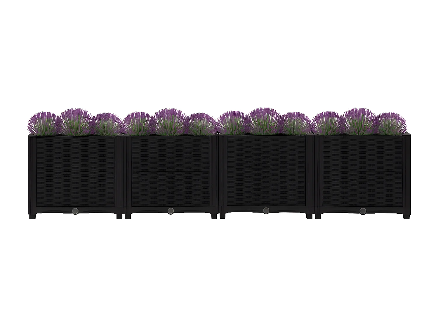 Jardinera 160x40x38 cm polipropileno ES65033