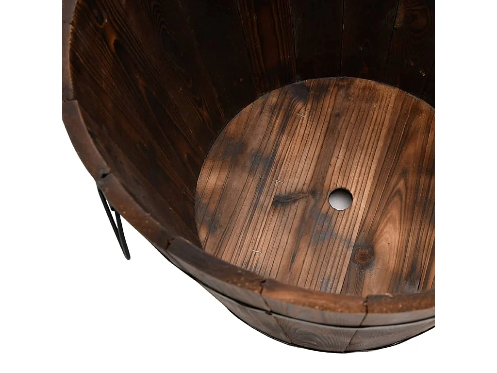 Ensemble de jardinière godet 3 pcs bois massif de sapin BE9521