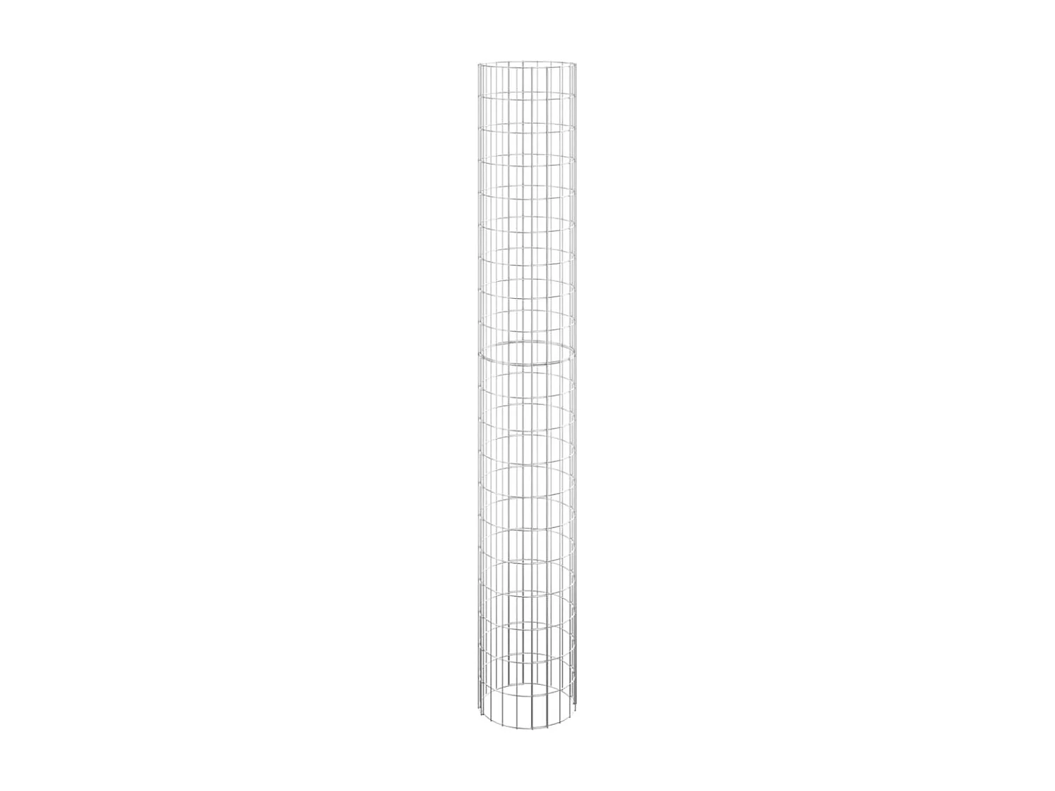 Arriate gaviones circular 3 uds acero galvanizado Ø30x200 cm ES79962
