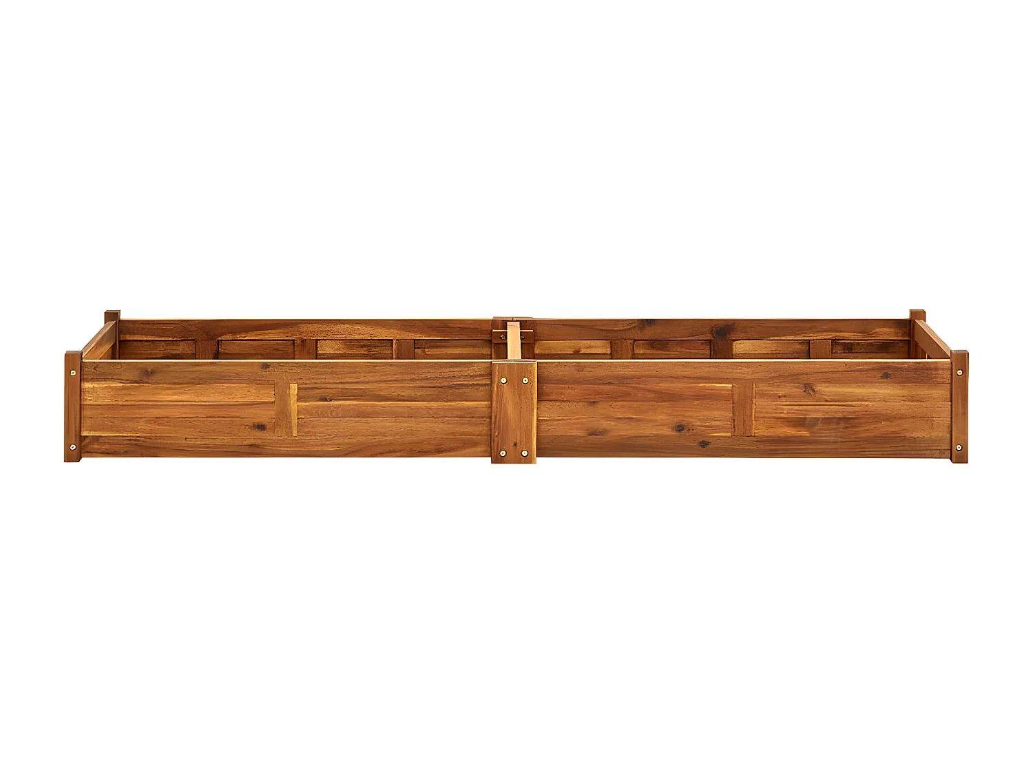 Jardinera de madera de acacia 200x50x25 cm ES69709