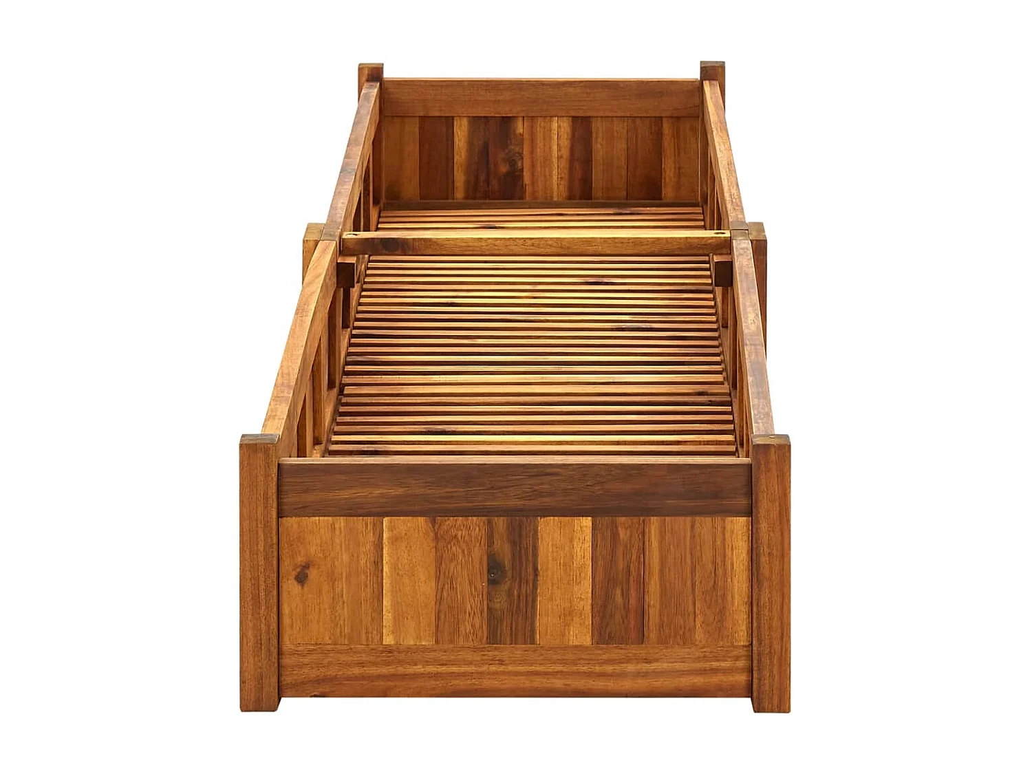 Jardinera de madera de acacia 200x50x25 cm ES69709