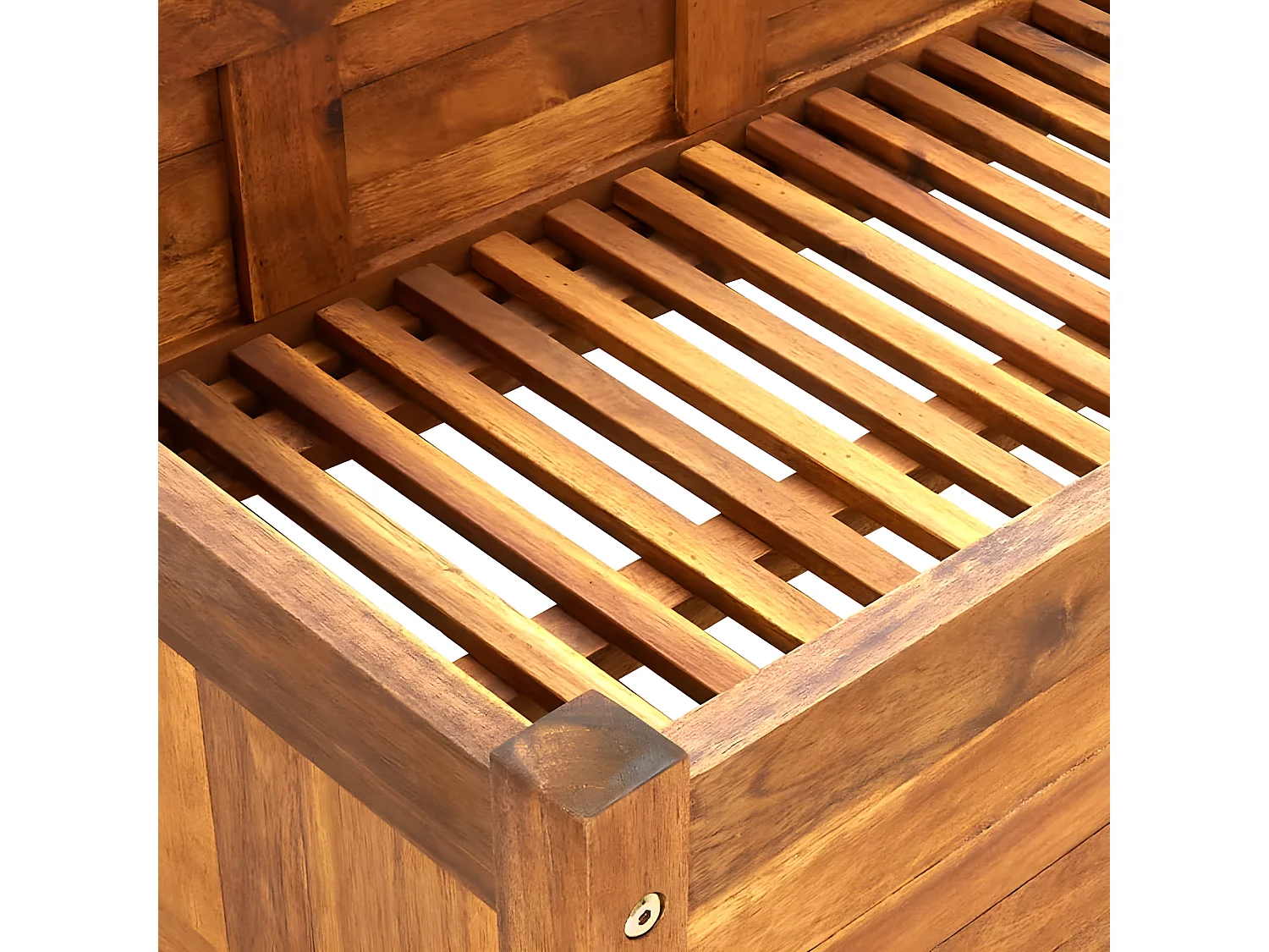 Jardinera de madera de acacia 200x50x25 cm ES69709