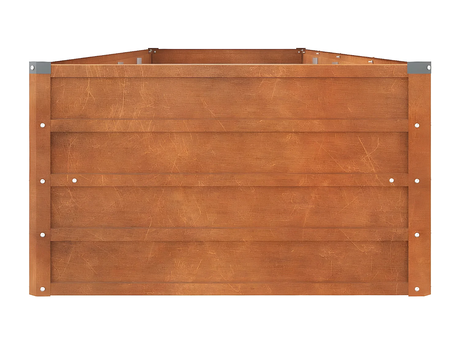 Jardinera oxidado de acero corten 320x80x45 cm ES39792