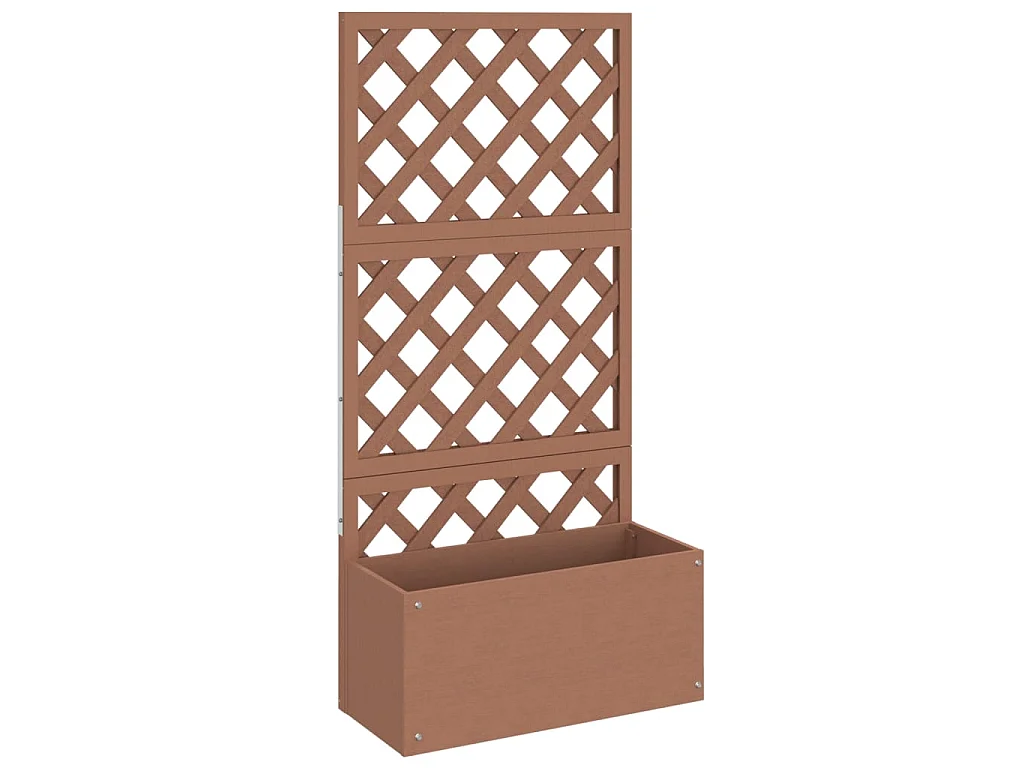 Jardinera con enrejado WPC 65x33x135 cm ES63358