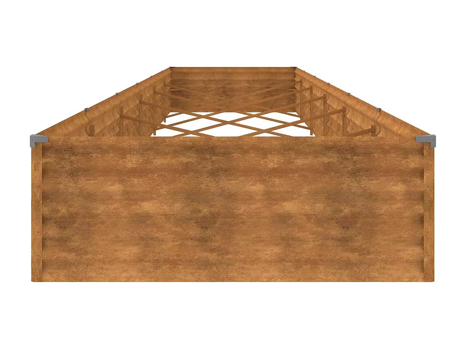 Jardinera acero corten 579x100x36 cm ES85331