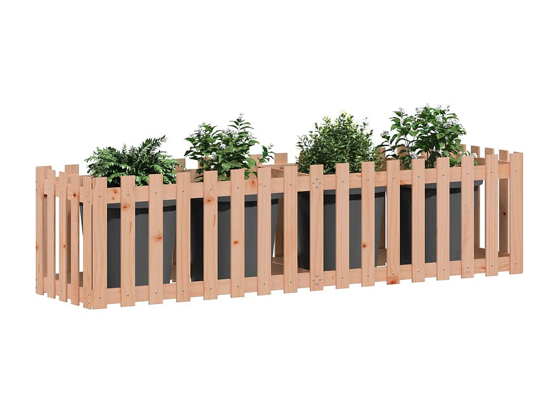 Plantenbak verhoogd hekontwerp 200x50x50 cm massief douglashout