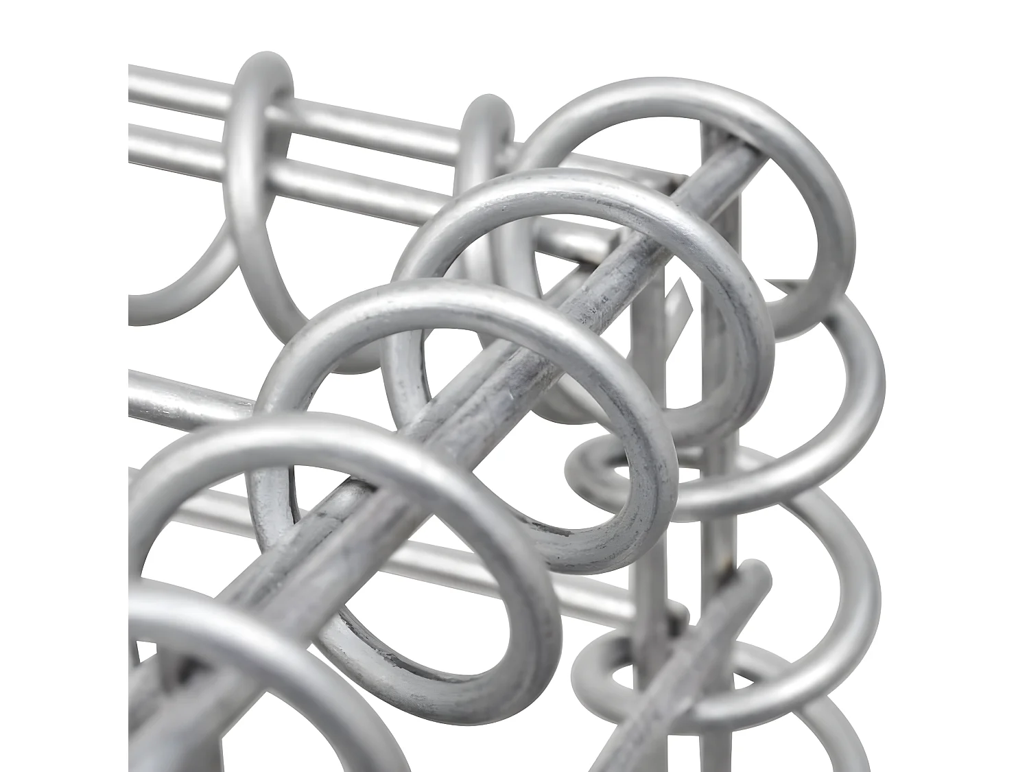 Cesta de muro de gaviones acero galvanizado 120x30x100 cm ES18027