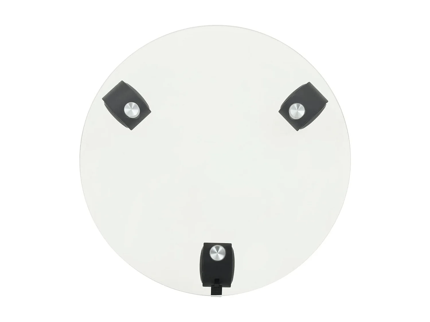 Porte-plantes roulant 2 pcs Verre trempé 28 cm Rond BE3177