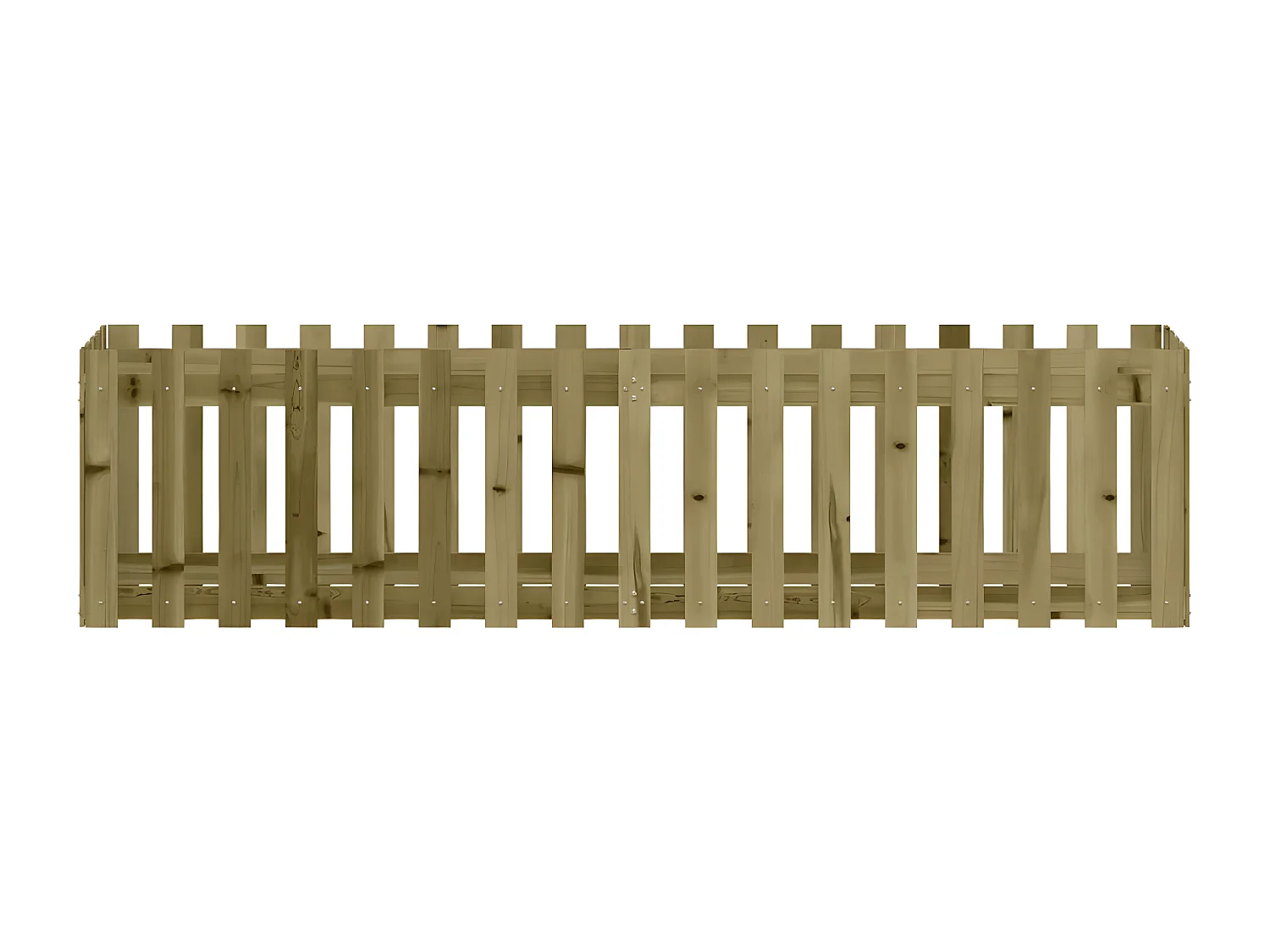 Plantenbak verhoogd hekontwerp 200x50x50 cm geïmpregneerd hout