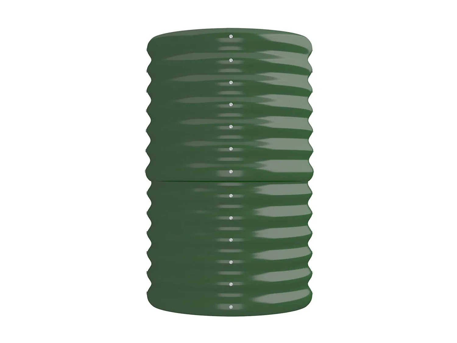 Jardinera arriate acero recubrimiento polvo verde 224x40x68 cm ES83149