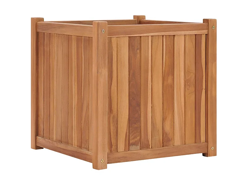 Vaso/floreira 50x50x50 cm madeira de teca maciça PT540374