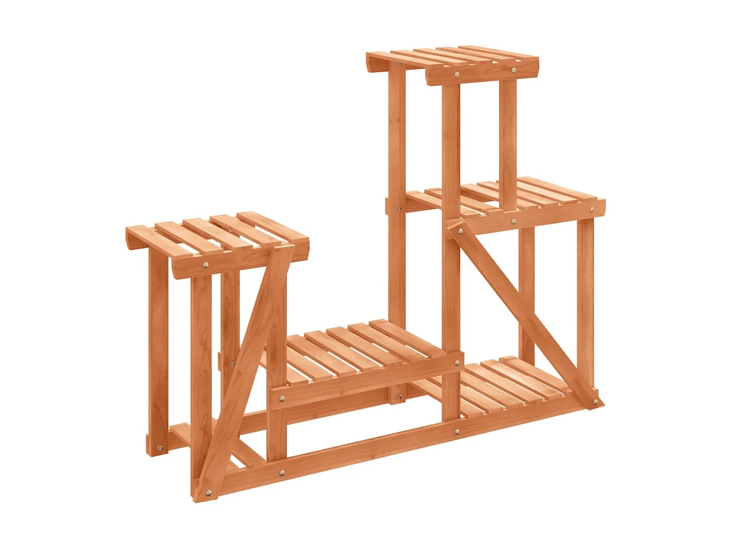 Jardinière Support à fleurs 90x25x73,5 cm bois massif de sapin BE4314