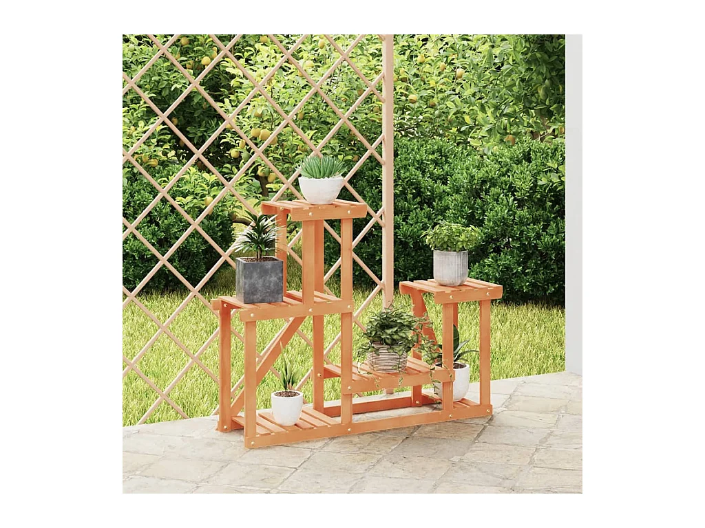 Jardinière Support à fleurs 90x25x73,5 cm bois massif de sapin BE4314