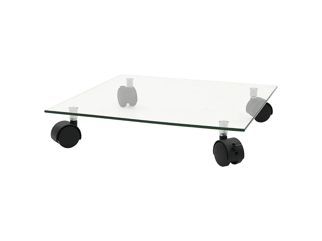 Plantenrollers vierkant 35x35 cm gehard glas 2 st NL361928