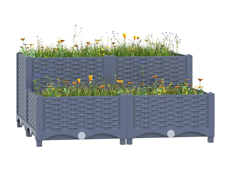 Jardinera polipropileno 80x80x38 cm ES95388