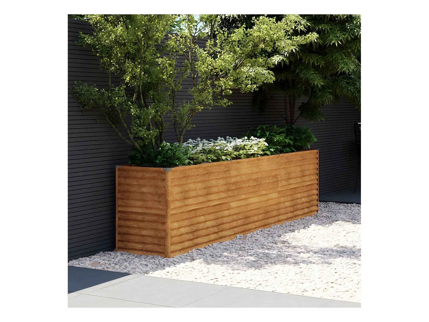 Jardinera acero corten 291x50x69 cm ES60717