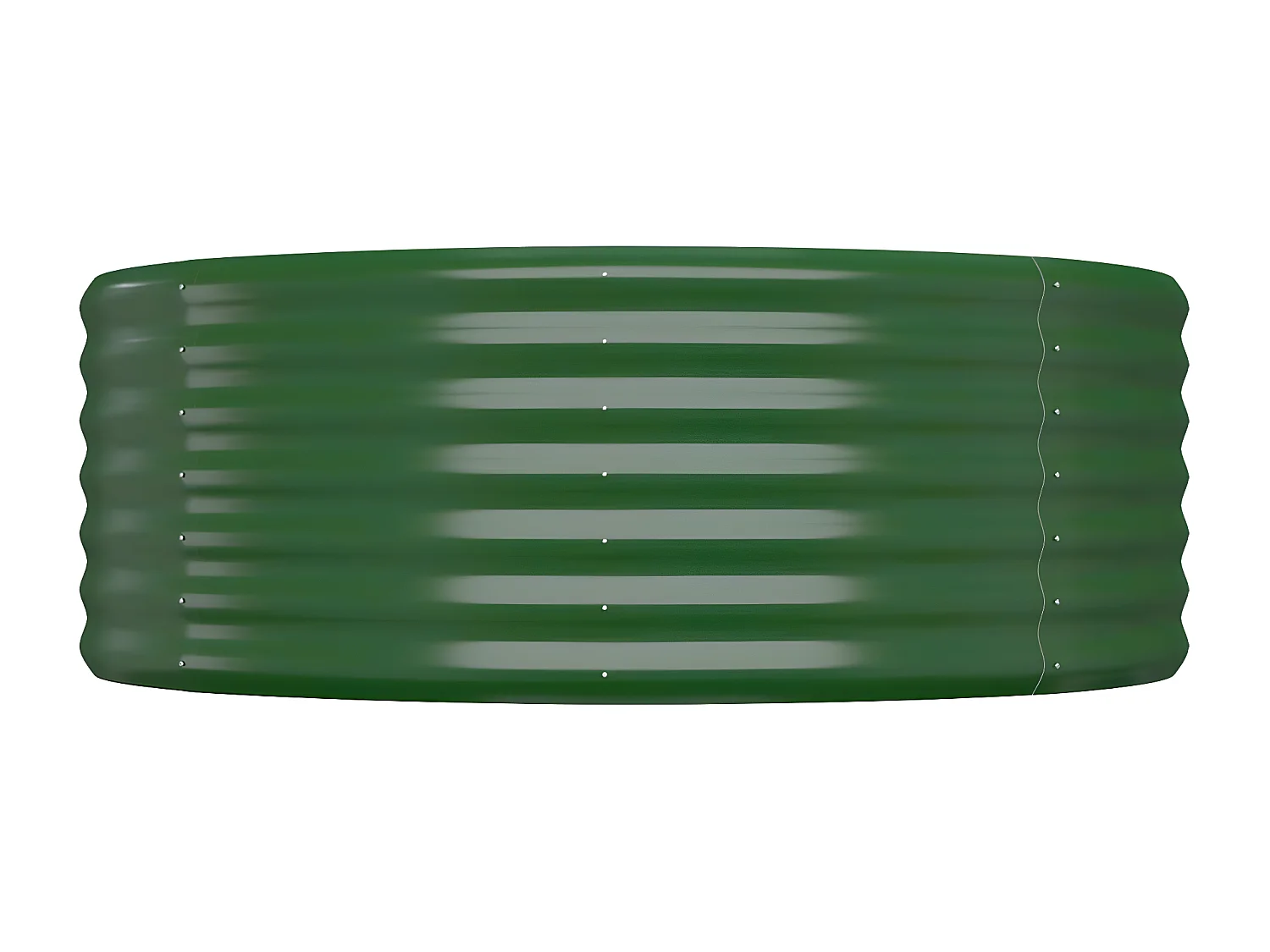 Jardinera arriate acero recubrimiento polvo verde 322x100x36 cm ES64139