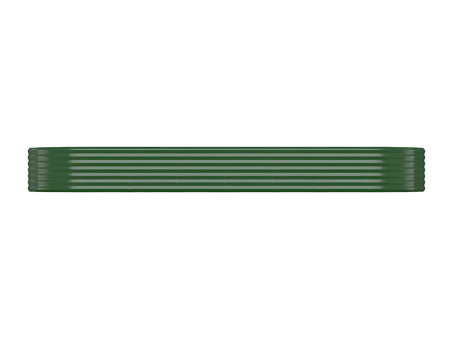Jardinera arriate acero recubrimiento polvo verde 322x100x36 cm ES64139