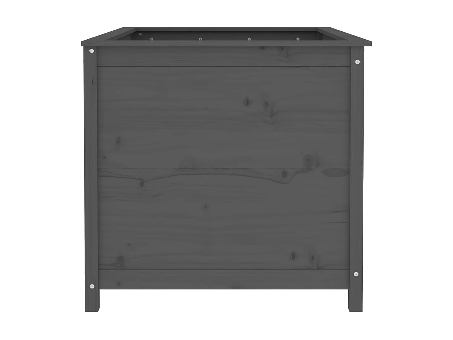 Jardinera elevado de jardín madera de pino gris 119,5x82,5x78 cm ES35310