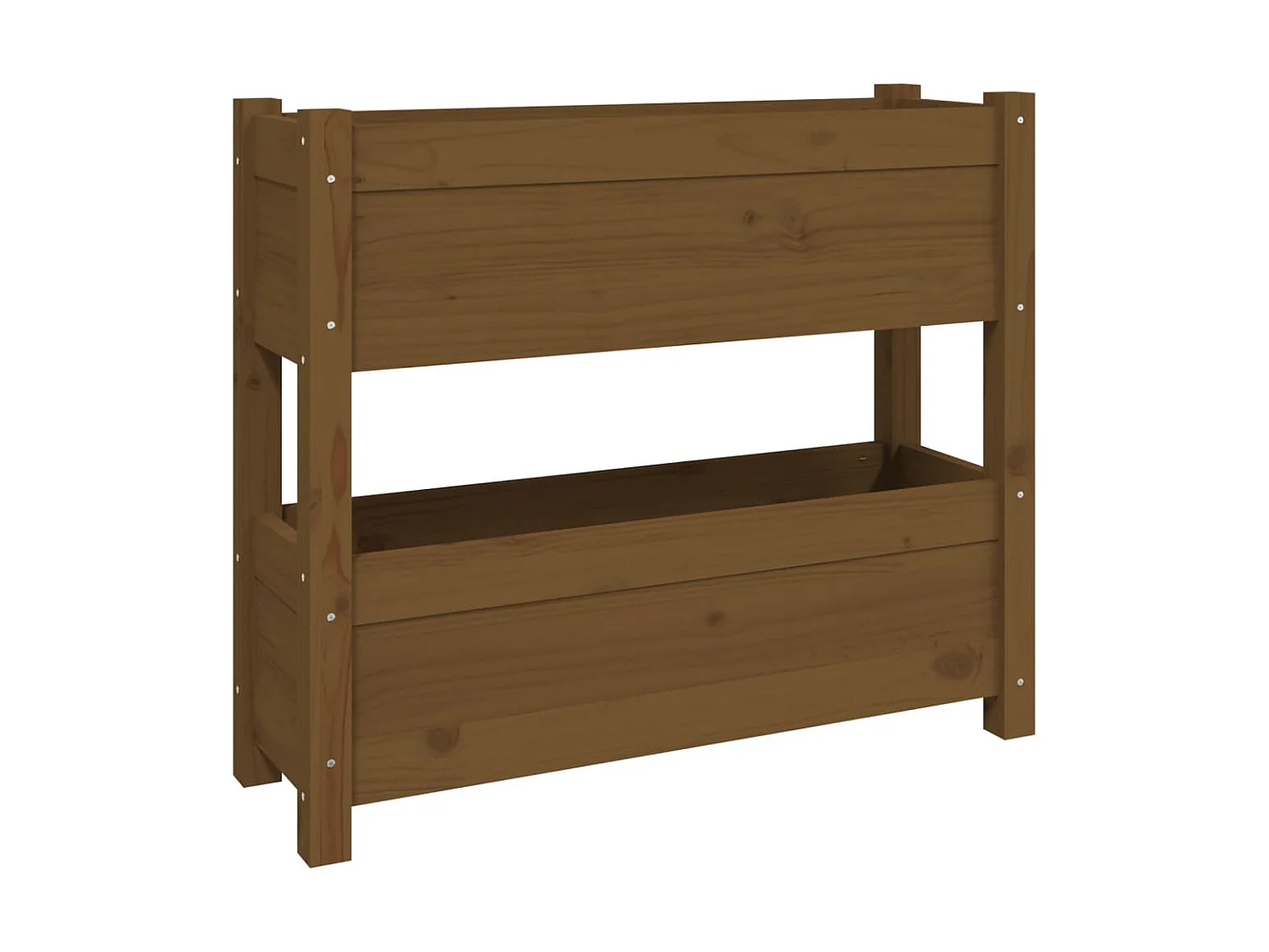 Jardinière Marron miel 77x25x66 cm Bois massif de pin BE3792