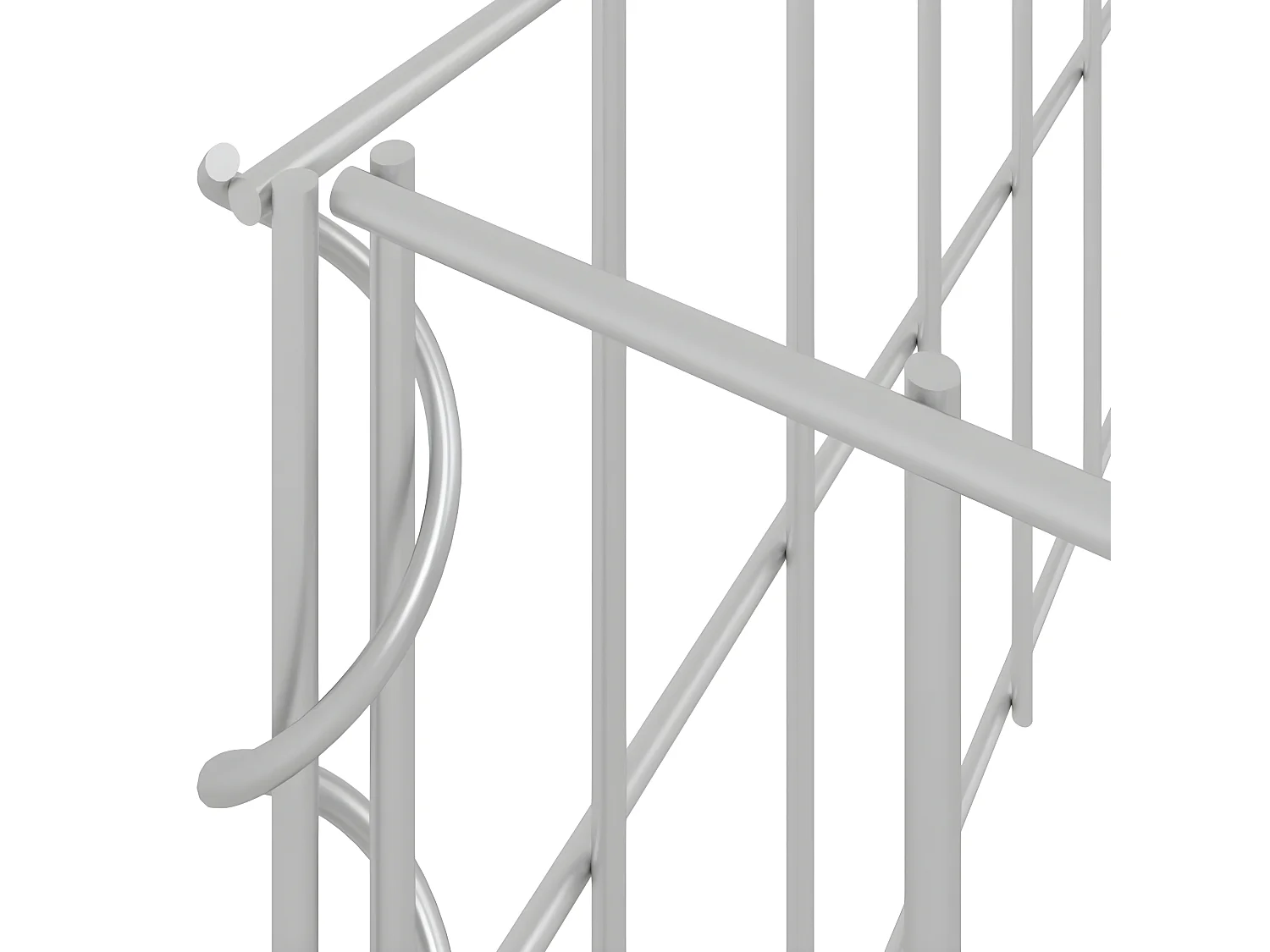 Arriate de gaviones de acero galvanizado 1000x100x20 cm ES70281