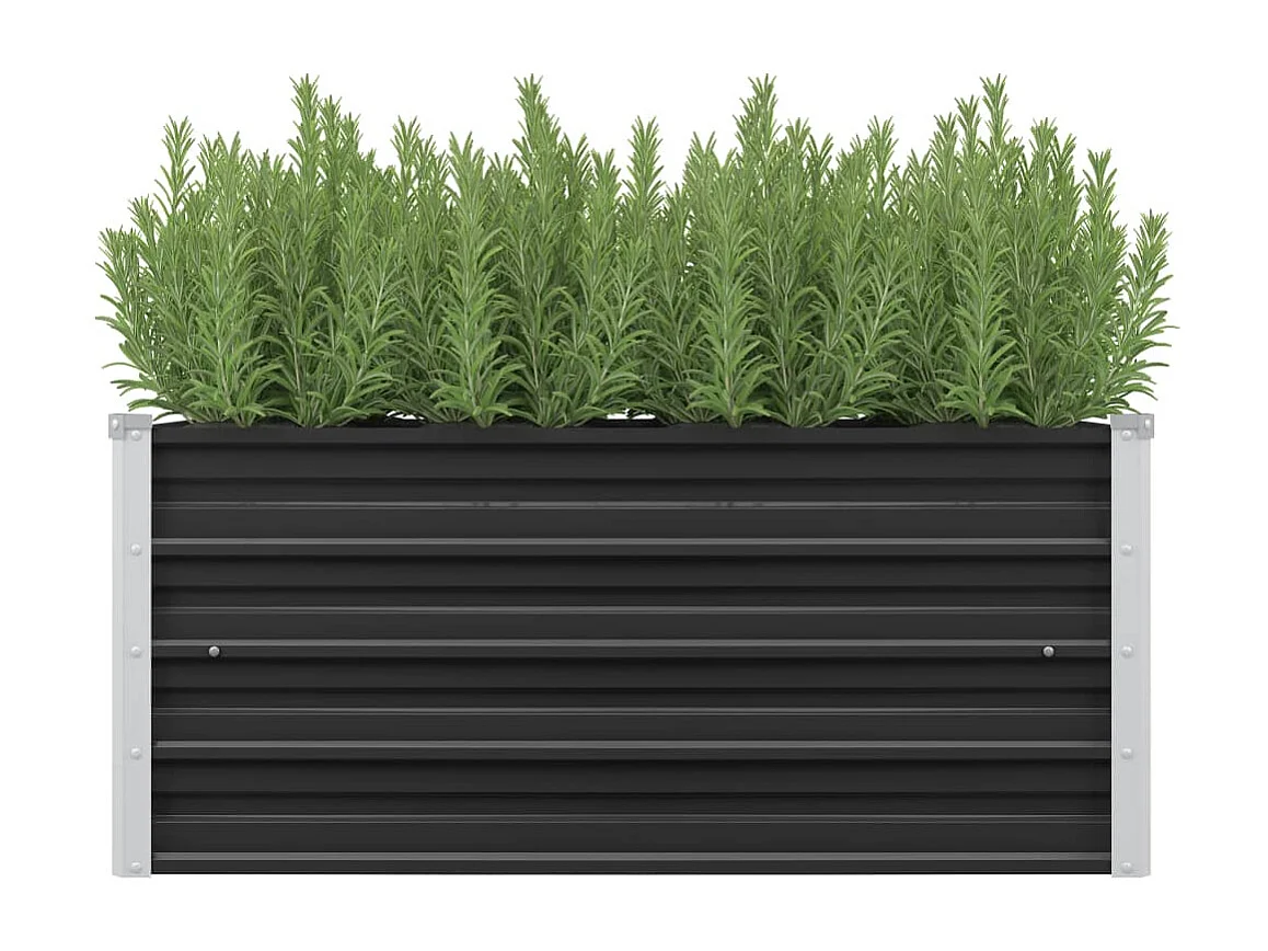 Plantenbak verhoogd 100x40x45 cm gegalvaniseerd staal antraciet