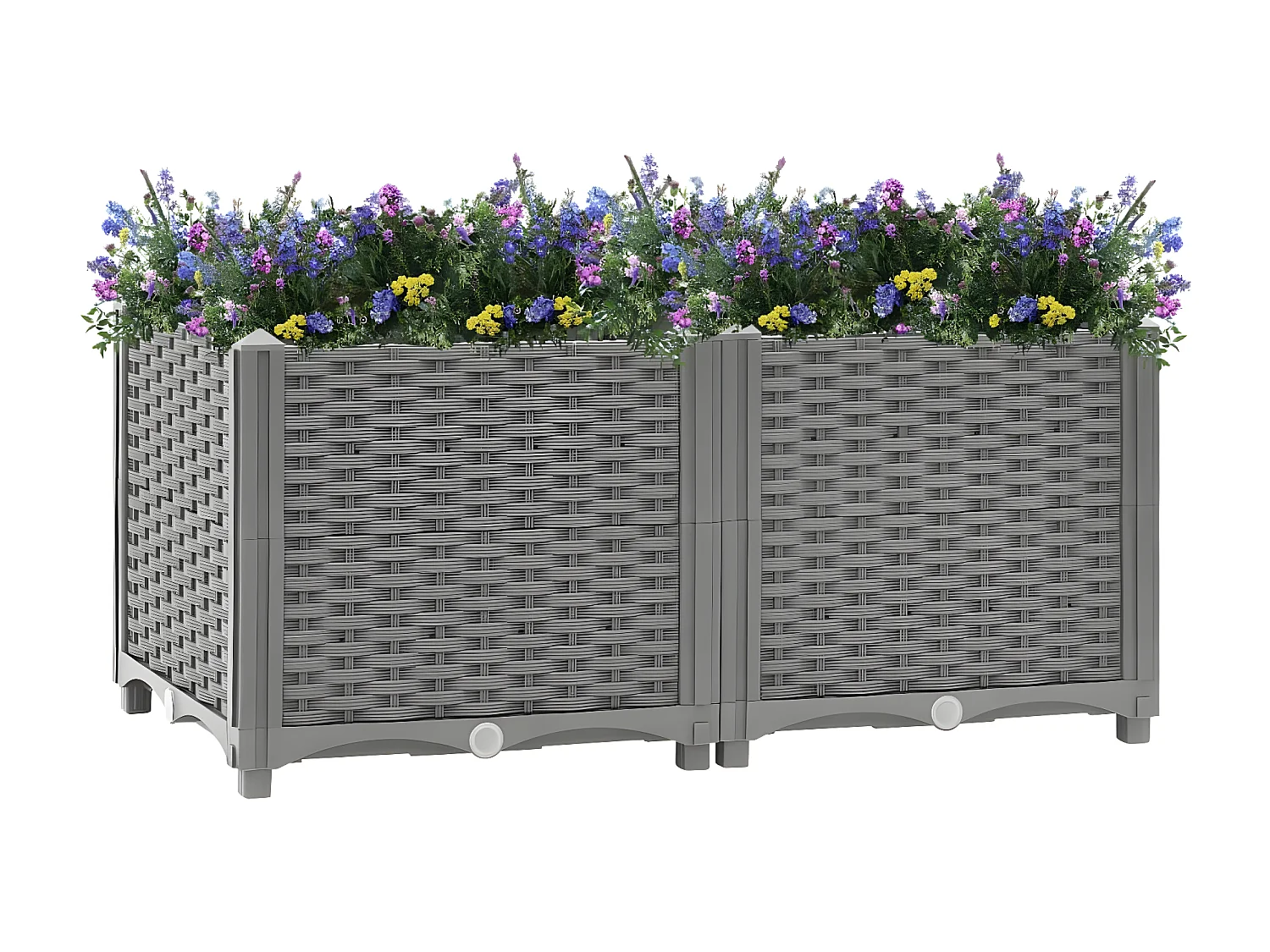 Jardinera polipropileno 80x40x38 cm ES63255