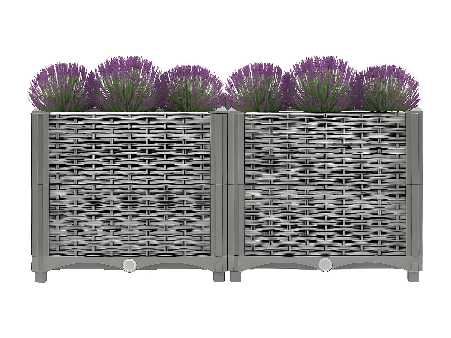 Jardinera polipropileno 80x40x38 cm ES63255