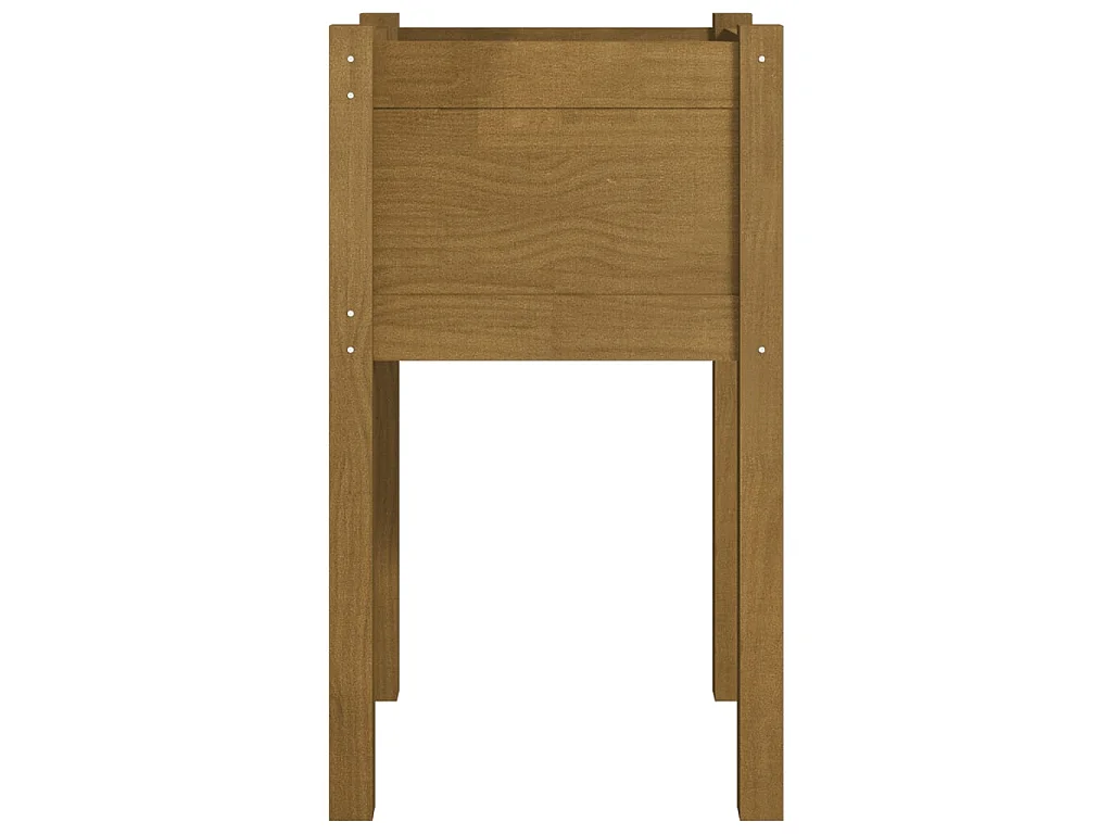 Jardinières 2 pcs Marron miel 40x40x70 cm Bois de pin massif BE8599
