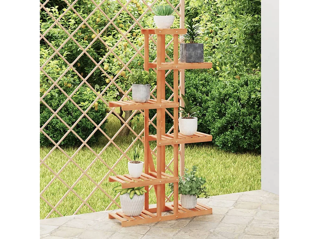 Plantenstandaard 75x25x140,5 cm massief vurenhout NL501156