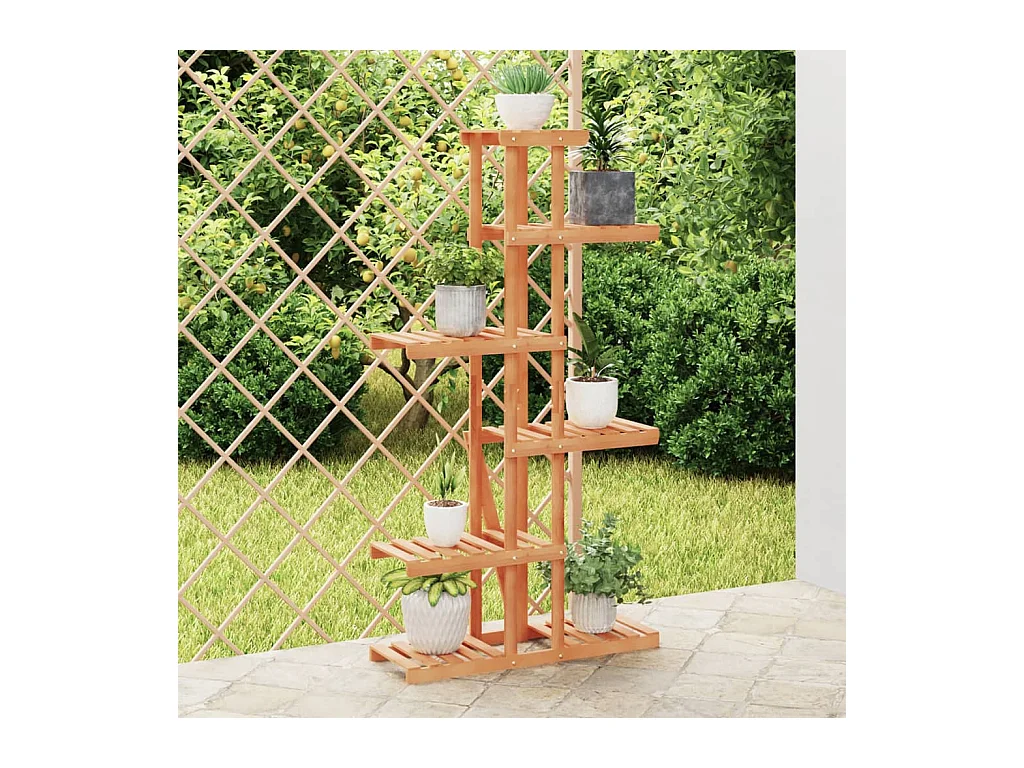 Jardinière Support à fleurs 75x25x140,5 cm bois massif de sapin BE1916